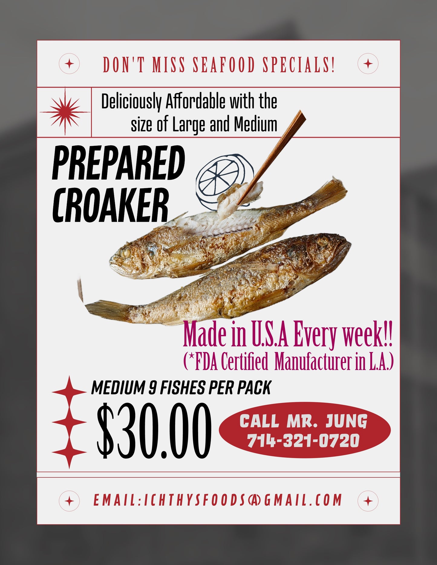 Prepared Croaker